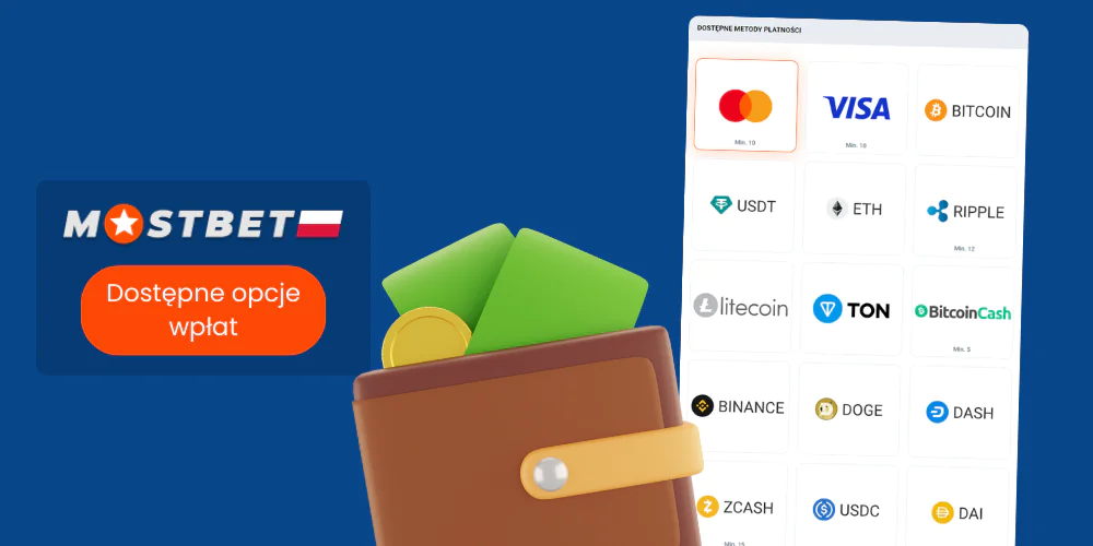 Mostbet posiada długą listę narzędzi do zasilania konta